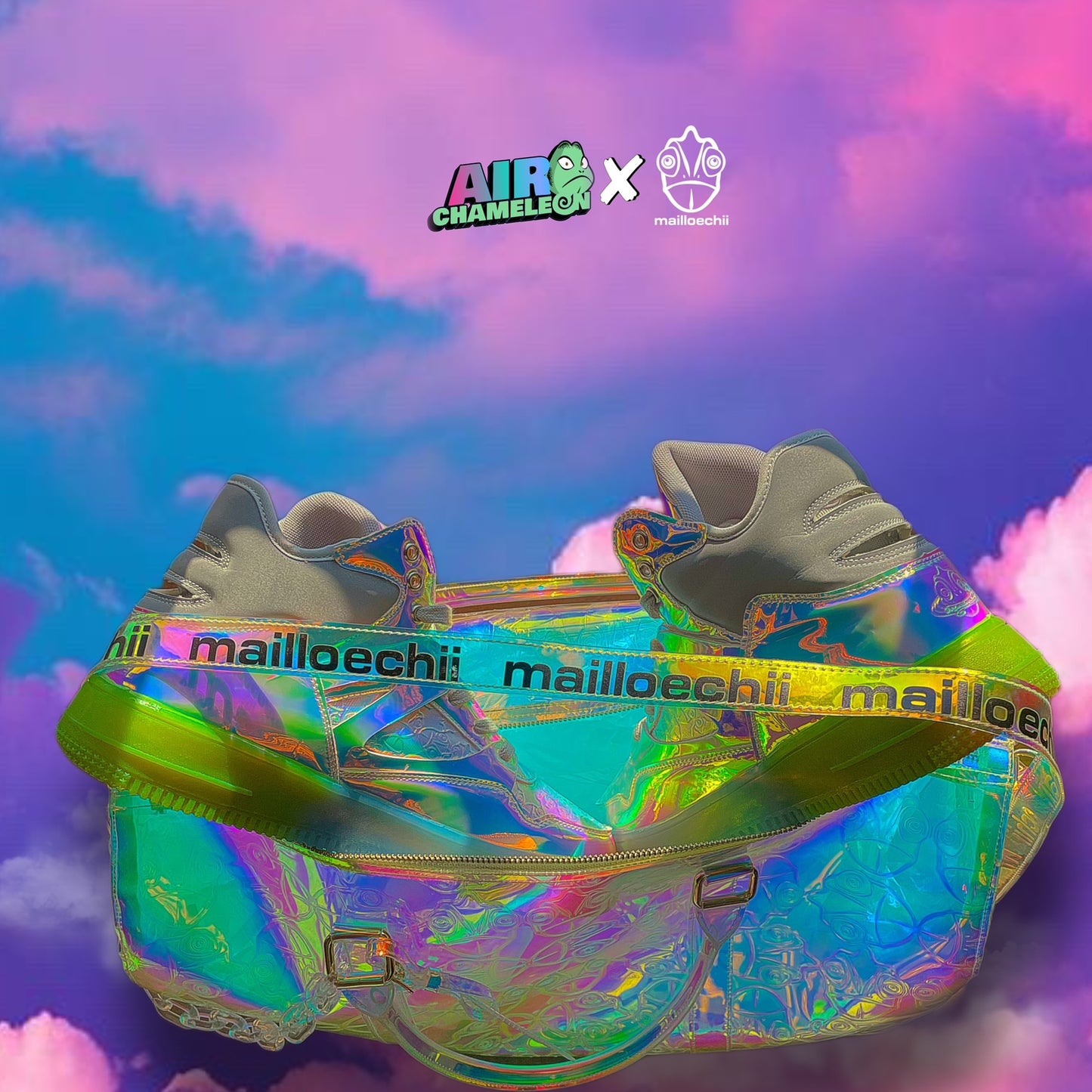Air Chameleon x Mailloechii Iridescent Duffel Bag