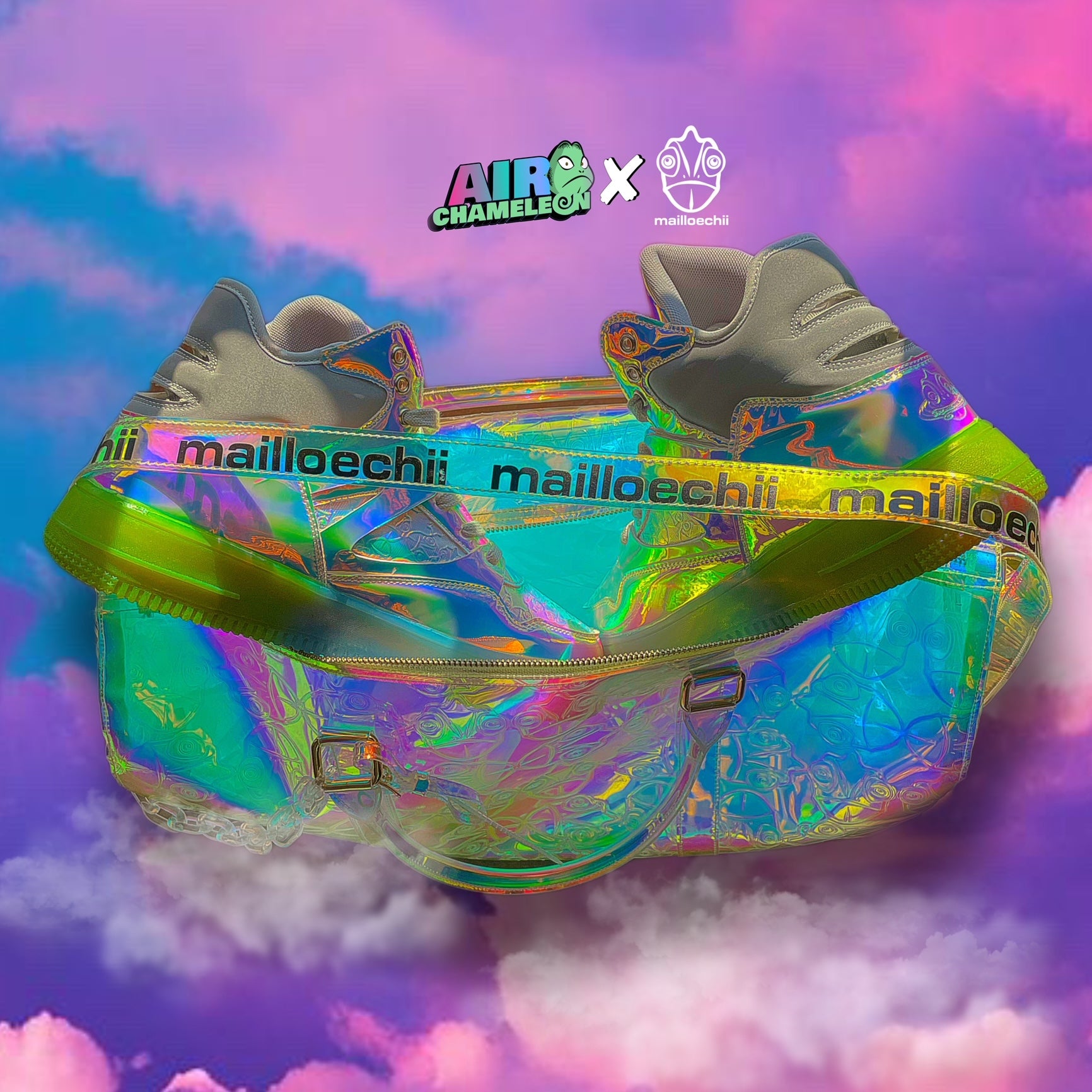 Air Chameleon x Mailloechii Iridescent Duffel Bag