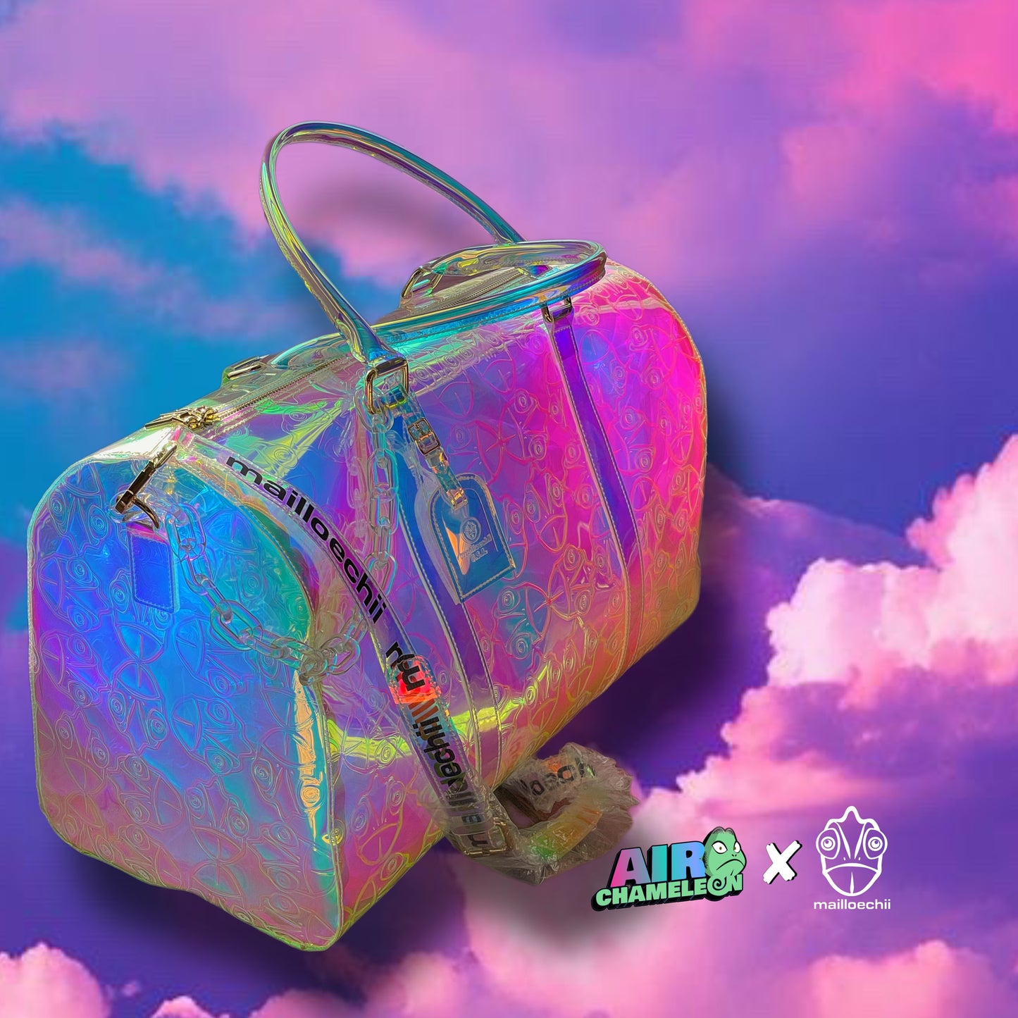 Air Chameleon x Mailloechii Iridescent Duffel Bag